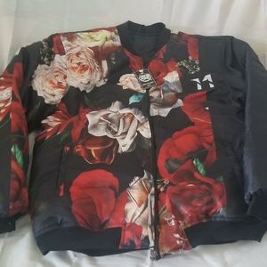 New Floral Bomber Style Coat